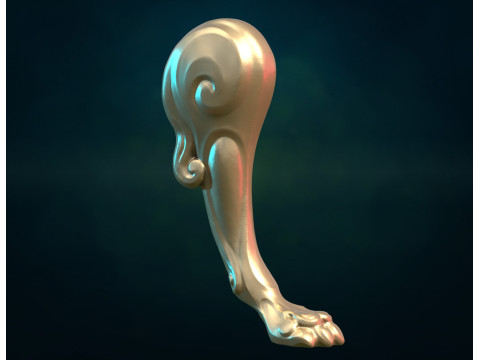 Lion Leg paw 3D Принт Модель
