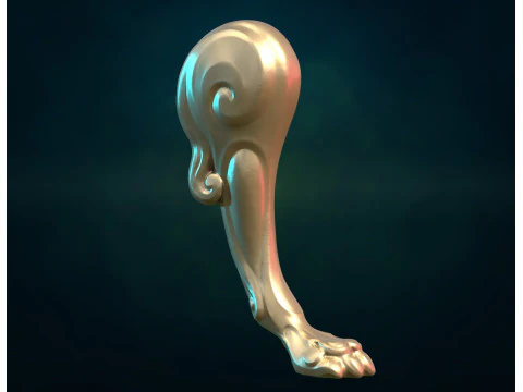 Lion Leg paw 3D Print Model