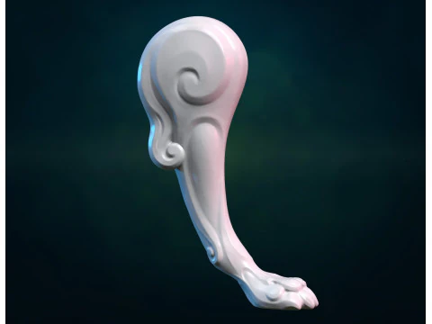 Lion Leg paw 3D Print Model