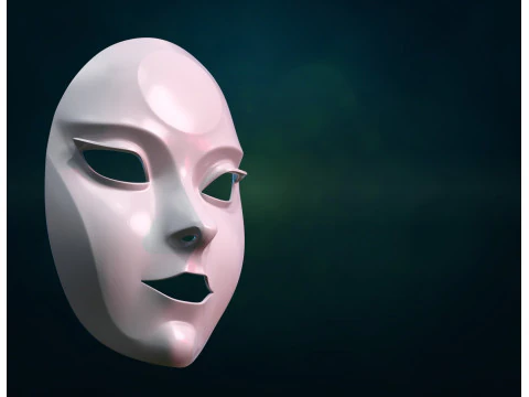 M&aacute;scara feminina Modelo de Impressão 3D