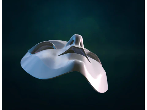 Female woman Mask 3D Print Model