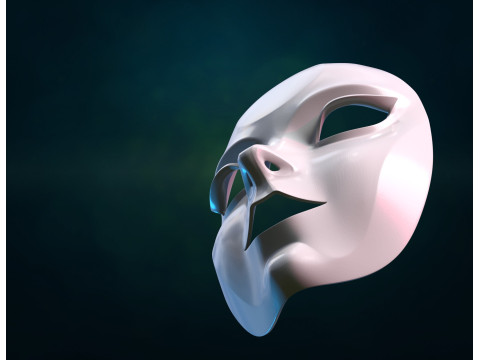 Female woman Mask Modello di stampa 3D
