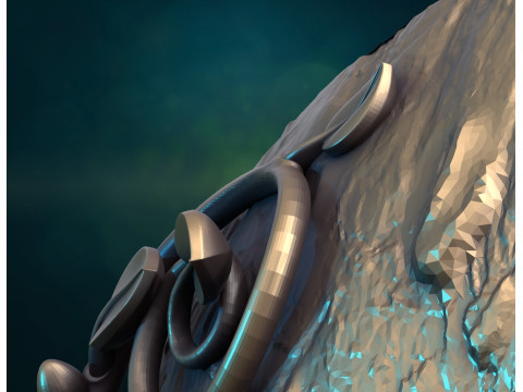 Bark Dryad Mask Model Cetak 3D