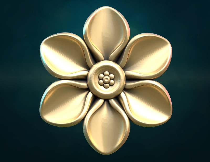 Little flower 3D Print Model .c4d .max .obj .3ds .fbx .stl .blend 