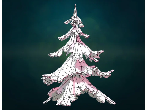 Christmas Fir Tree LP 3D Print Model