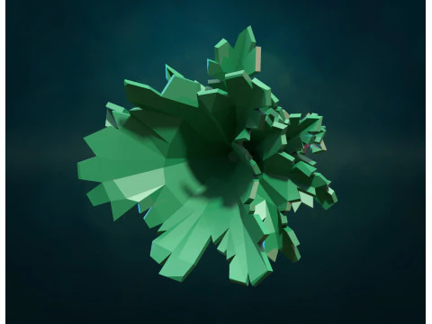 Christmas Fir Tree LP 3D Print Model