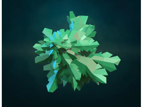 Christmas Fir Tree LP 3D Print Model