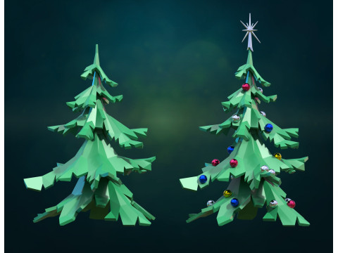 Christmas Fir Tree LP 3D Принт Модель