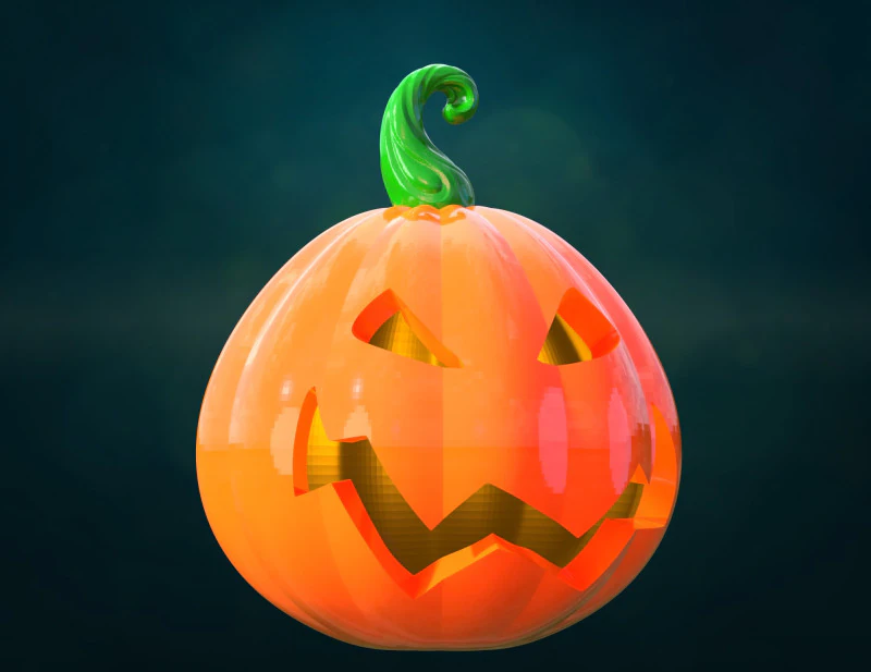 Print ready Pumpkin head 3D Print Model .c4d .max .obj .3ds .fbx .stl .blend 