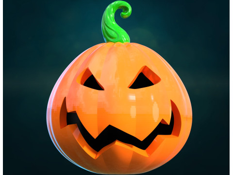 Print ready Pumpkin head 3D Baskı Modeli