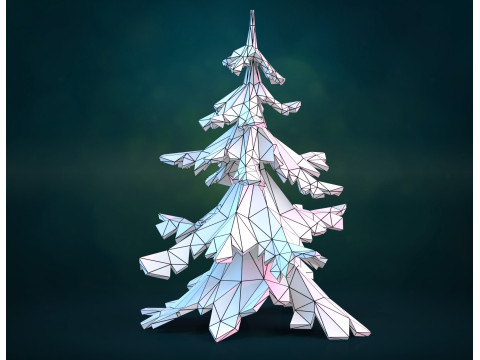 चीड़ के पेड़ की बनावट 3D प्रिंट मॉडल