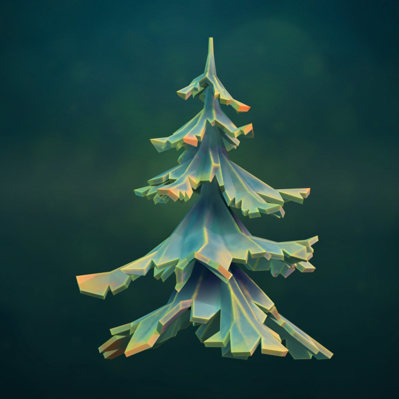 चीड़ के पेड़ की बनावट 3D प्रिंट मॉडल .c4d .max .obj .3ds .fbx .stl .blend