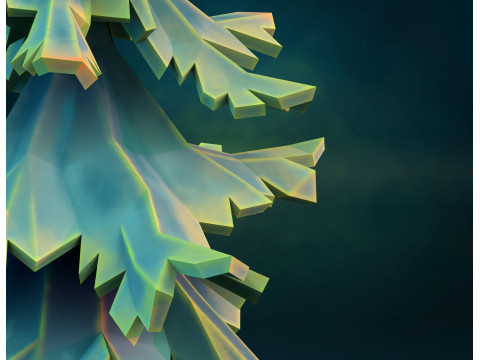 चीड़ के पेड़ की बनावट 3D प्रिंट मॉडल