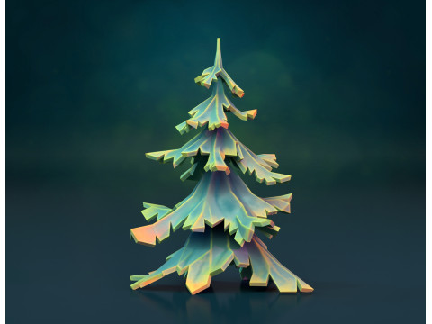 चीड़ के पेड़ की बनावट 3D प्रिंट मॉडल