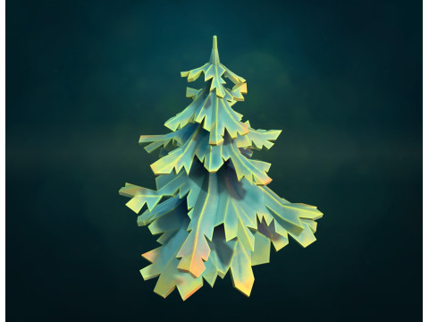 चीड़ के पेड़ की बनावट 3D प्रिंट मॉडल