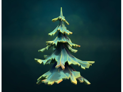 चीड़ के पेड़ की बनावट 3D प्रिंट मॉडल