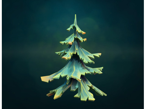 चीड़ के पेड़ की बनावट 3D प्रिंट मॉडल