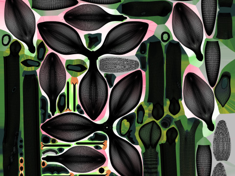 Montaż kwiatów lilii Model do druku 3D