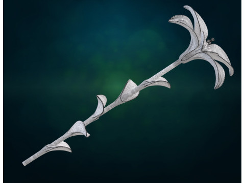 Lily II flower Assembly 3D Print Model