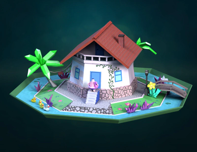 Haushut 3D Modell .c4d .max .obj .3ds .fbx .stl .blend 