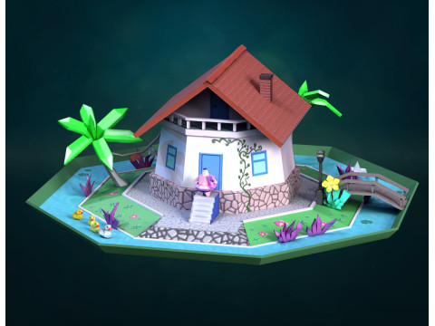 ハウスハット 3Dモデル