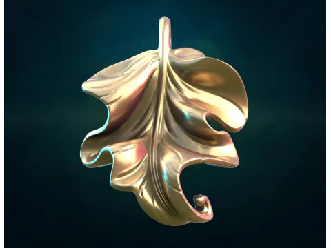 Belle feuille Modèle 3D
