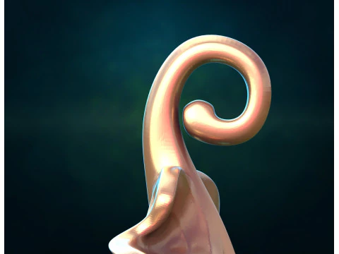 Belle feuille Modèle 3D