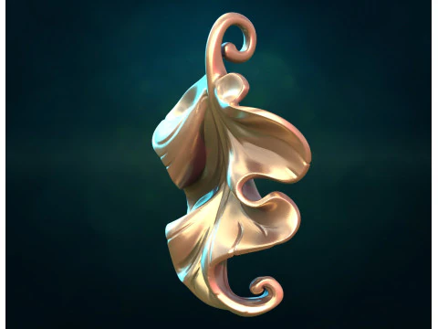 Belle feuille Modèle 3D