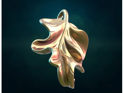 Belle feuille Modèle 3D