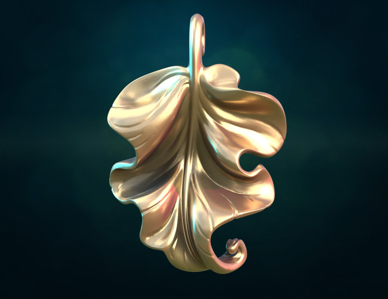 Beautiful Leaf 3D Model .c4d .max .obj .3ds .fbx .stl .blend