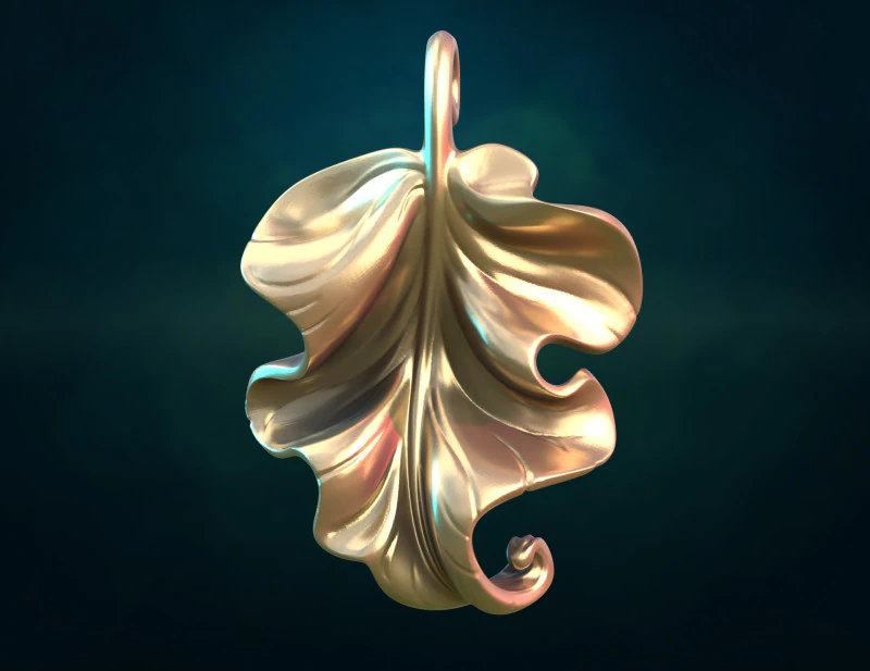 Belle feuille Modèle 3D .c4d .max .obj .3ds .fbx .stl .blend 