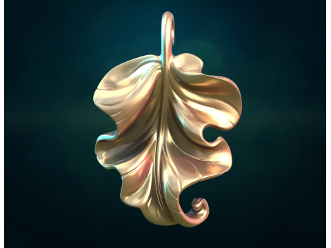 Hermosa hoja Modelo 3D