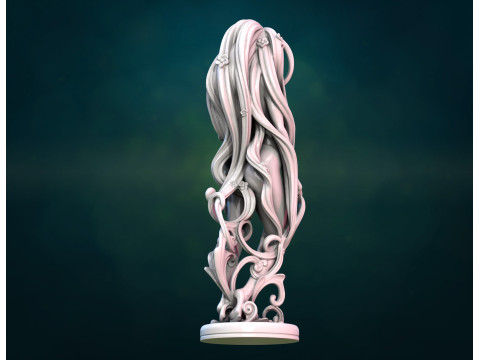 树妖女性雕像 3D 模型