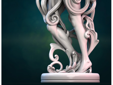 树妖女性雕像 3D 模型