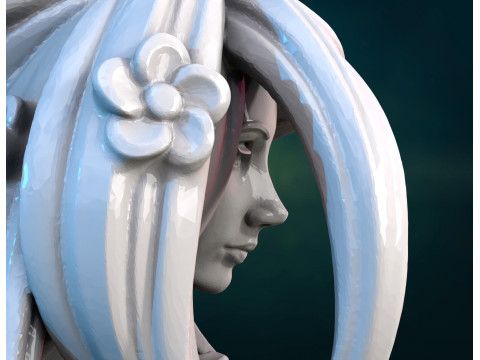 树妖女性雕像 3D 模型