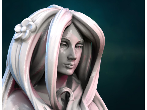 树妖女性雕像 3D 模型