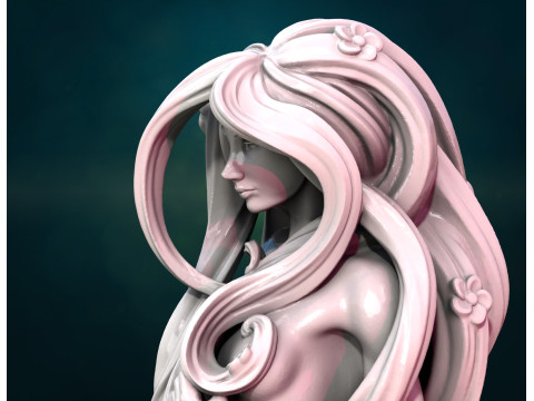 树妖女性雕像 3D 模型