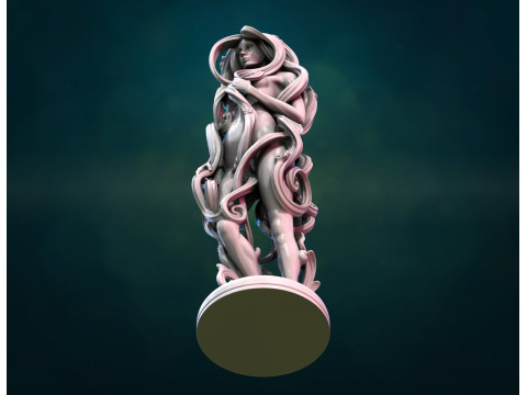 树妖女性雕像 3D 模型