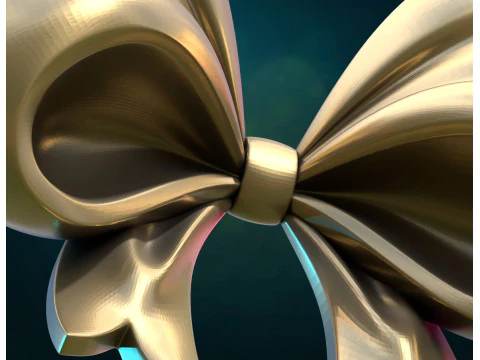 Bow ribbon billowing II 3D Print Model