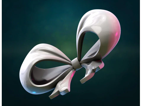 Bow ribbon billowing II 3D Print Model