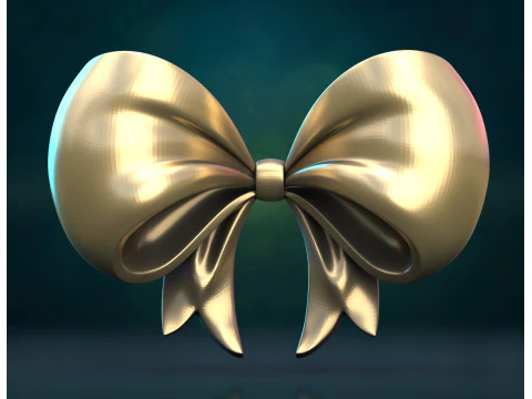 Bow ribbon billowing II 3D Print Model