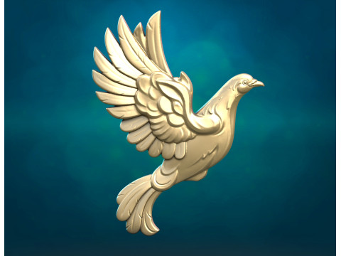 Nieuw duivenreli&euml;f 3D printmodel