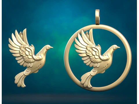 New Pigeon relief 3D Print Model