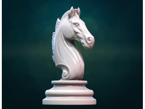 Chess knight horse pendant 3D Print Model