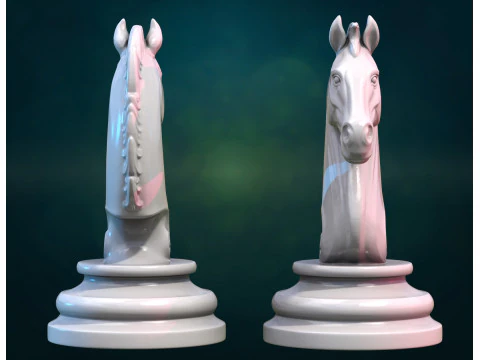 Chess knight horse pendant 3D Print Model