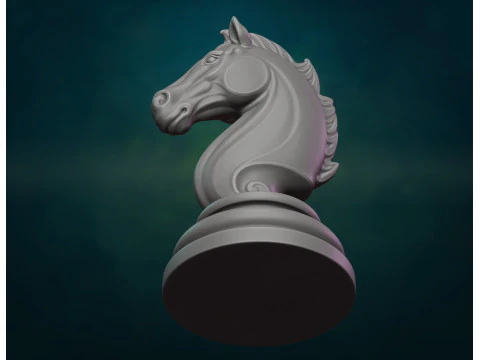 Chess knight horse pendant 3D Print Model