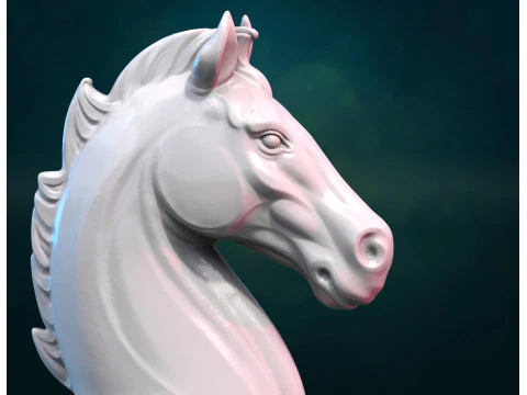 Chess knight horse pendant 3D Print Model