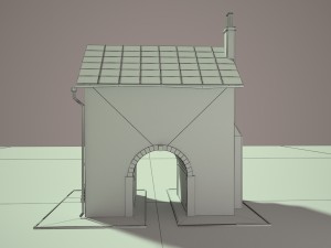 old house low poly Modelo 3D