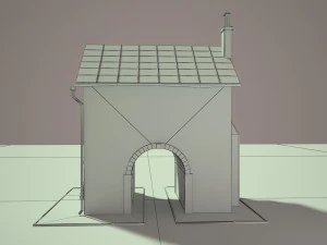 old house low poly 3D Model