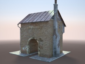 old house low poly Modelo 3D